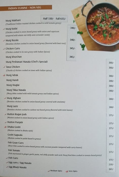 Hotel South Avenue menu