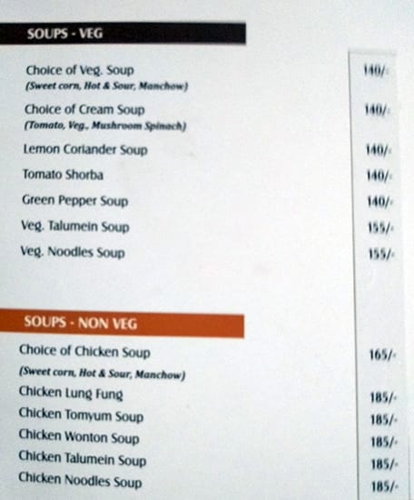 Hotel South Avenue menu