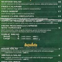 Vinny S Of Carroll Gardens Menu