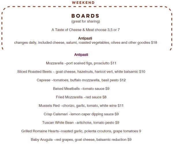 Menu at Avalon pub & bar, West Chester