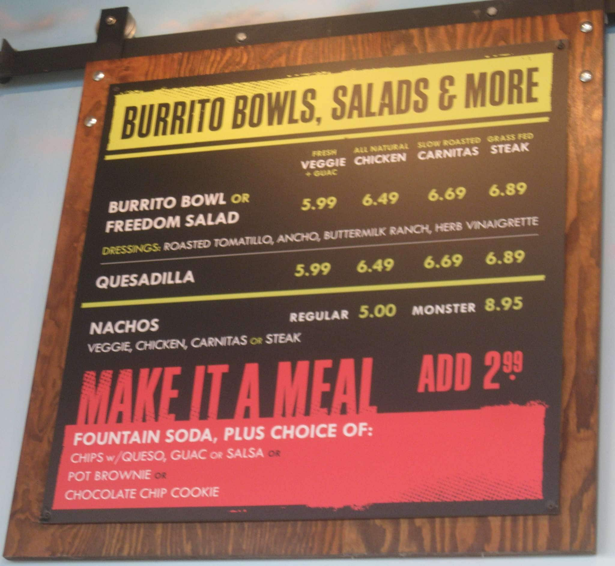 Freebirds World Burrito Menu, Menu for Freebirds World Burrito, Mission ...