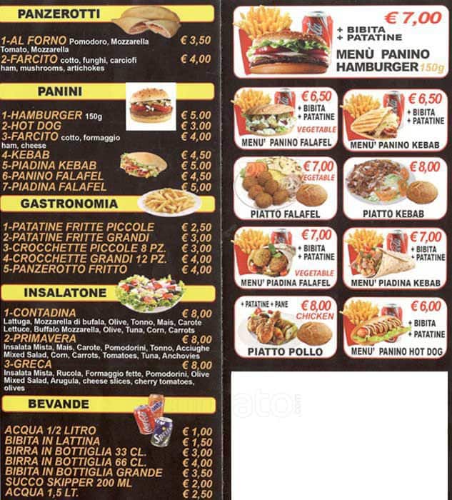 Menu di I Gemelli 