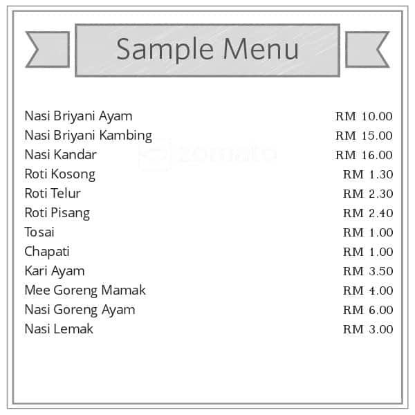 House Of Pakeeza Menu Menu For House Of Pakeeza Seksyen 14 Petaling Jaya Selangor