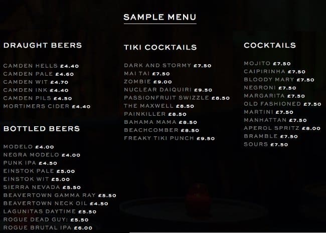 Two Floors Menu, Menu for Two Floors, Soho, London - Zomato UK