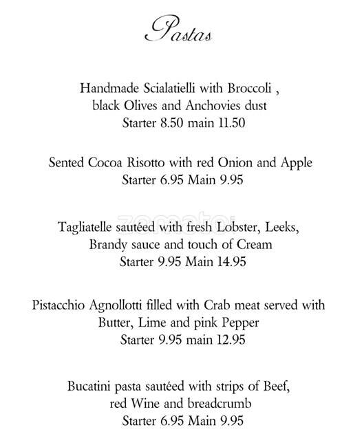 Carta de Volare Ristorante
