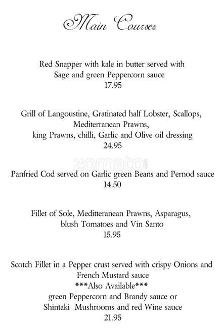 Carta de Volare Ristorante
