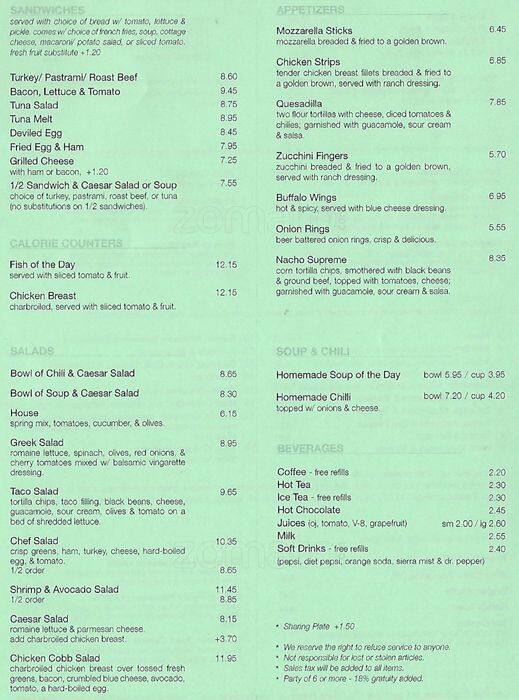 Bay Leaf Menu, Menu podniku Bay Leaf, Concord, Concord Urbanspoon/Zomato