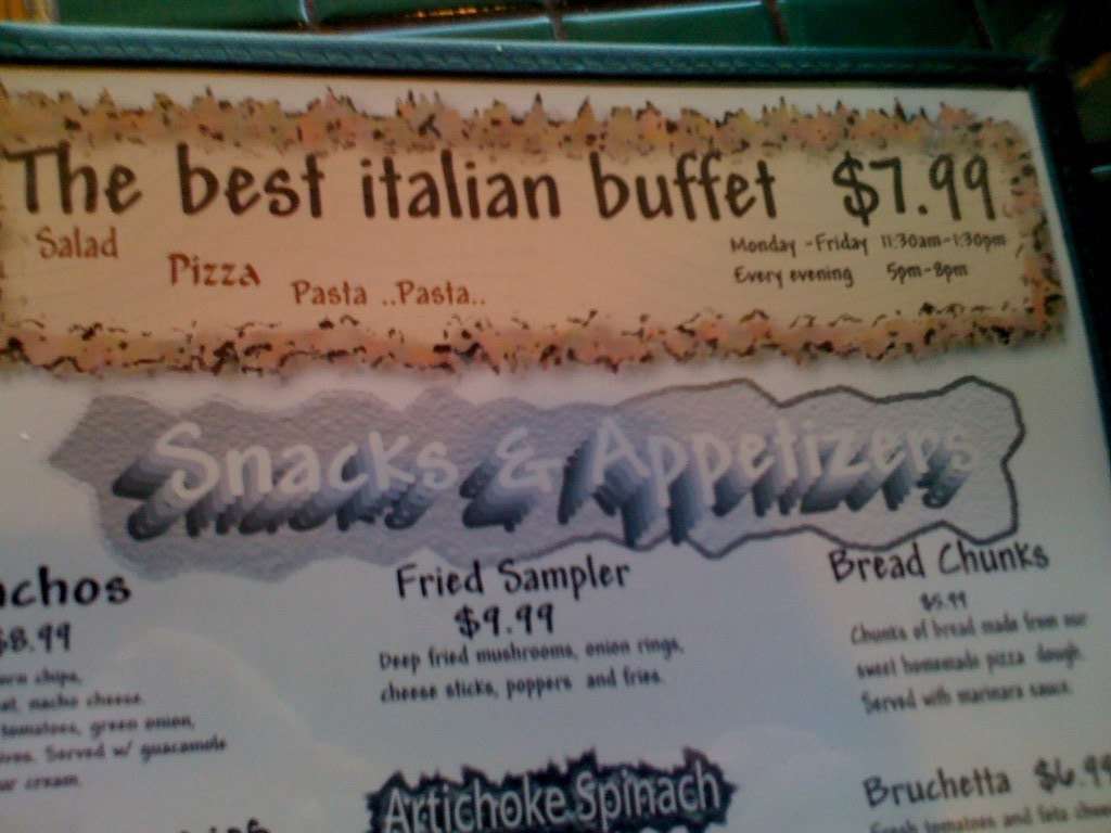 Menu at do drop inn west pizzeria pueblo west 944 e kimble dr