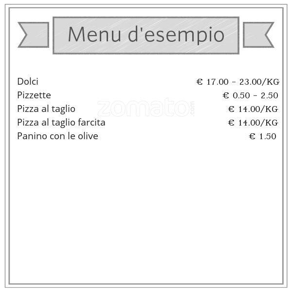 Menu di 1000 modi per mangiare 