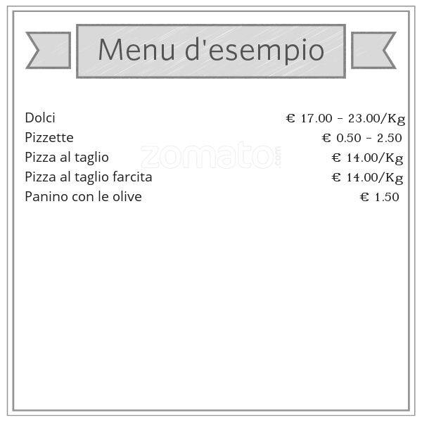 Menu di 1000 modi per mangiare 