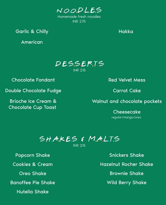 There For You menu