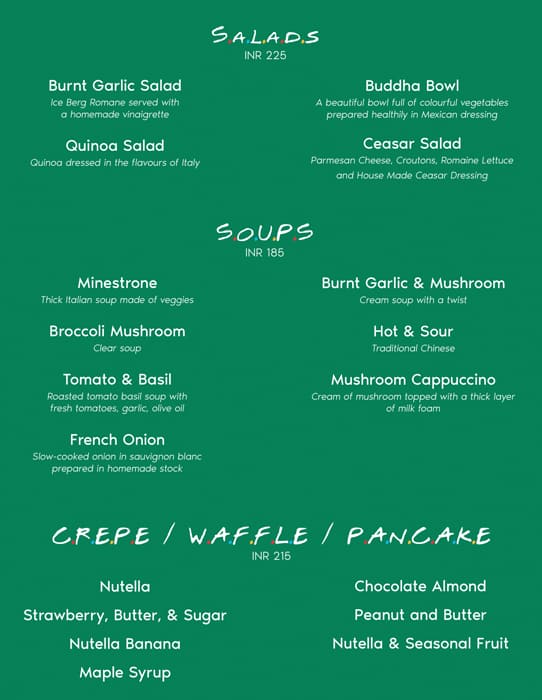 There For You menu