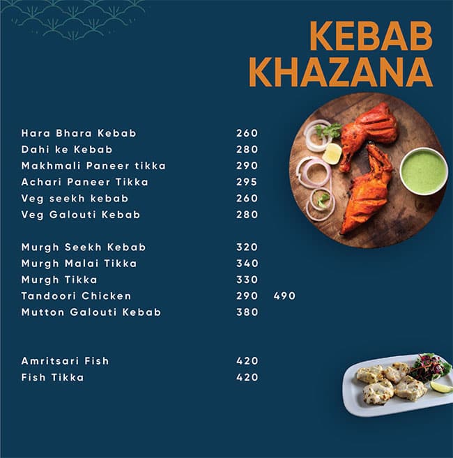 Bhukha Sher menu