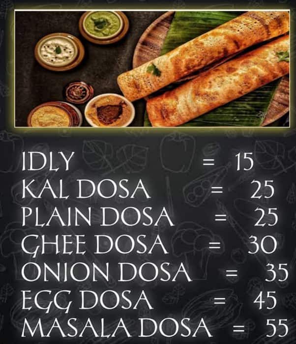 Amma's Kitchen menu