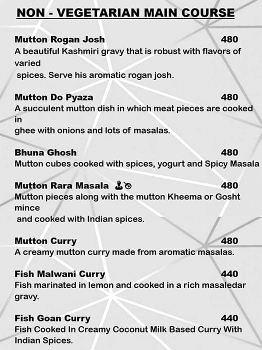 Hotel Dragon fly menu