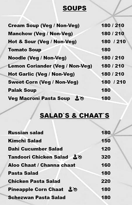 Hotel Dragon fly menu