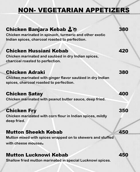 Hotel Dragon fly menu