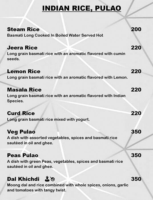 Hotel Dragon fly menu