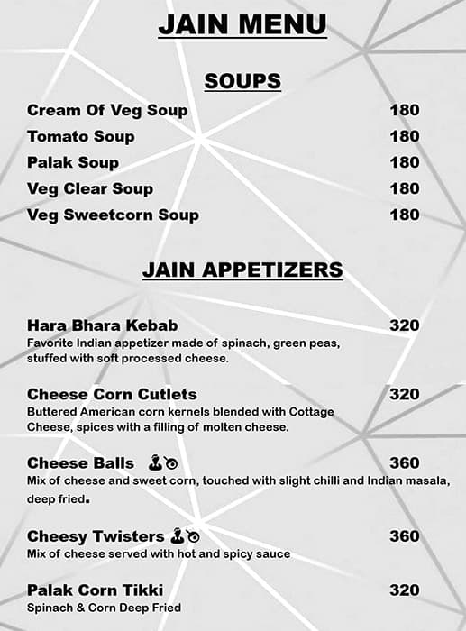 Hotel Dragon fly menu