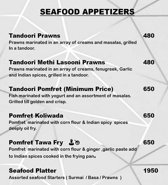 Hotel Dragon fly menu