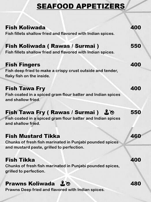 Hotel Dragon fly menu