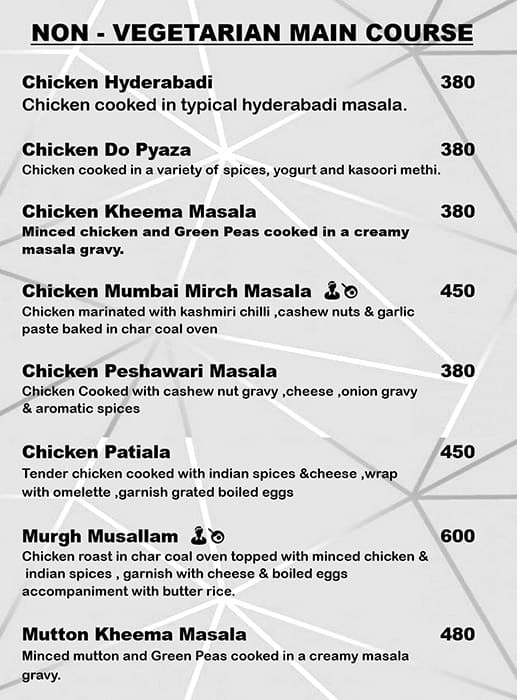 Hotel Dragon fly menu