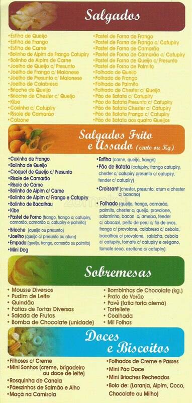 Super Sucos cardápio