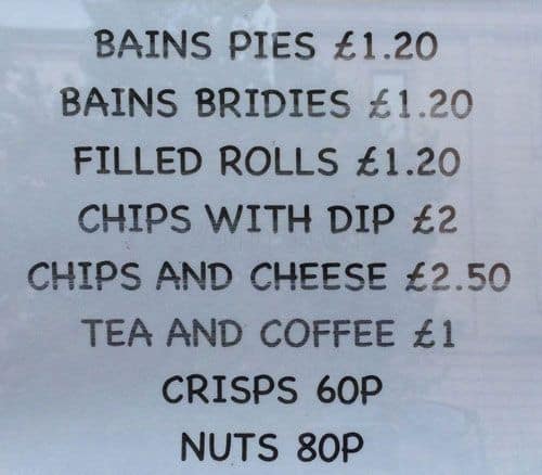 The Laich menu