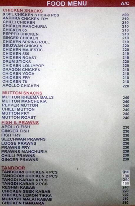 Menu at Nine 9 Restaurant and Bar, Hyderabad, Puppalaguda Rd