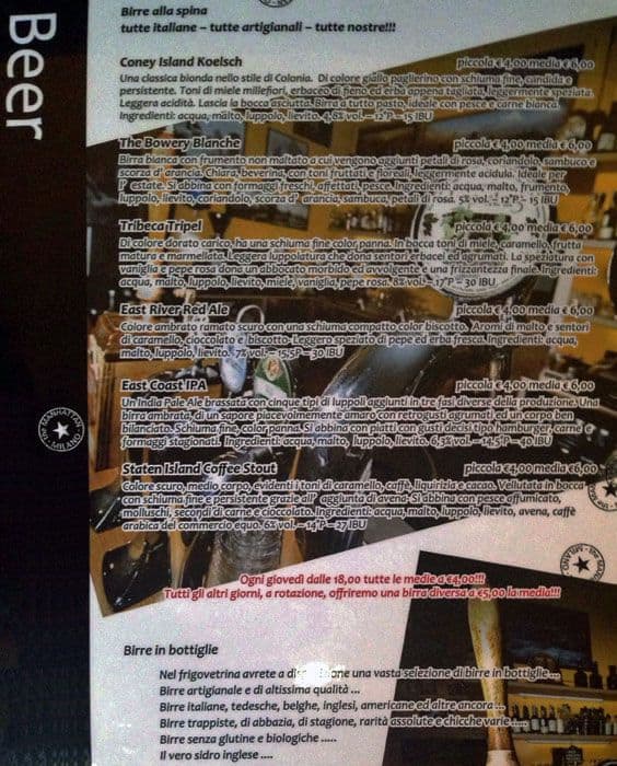 Menu di The Manhattan 