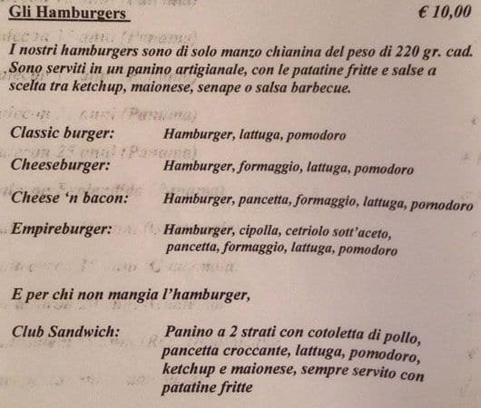 Menu di The Manhattan 