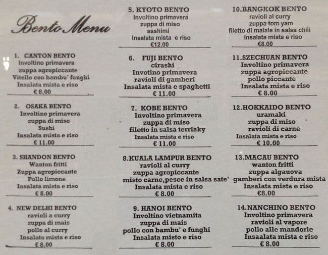 Menu di Ristorante Leon d'Oro 