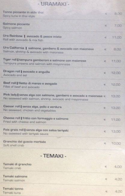 Menu di Ristorante Leon d'Oro 