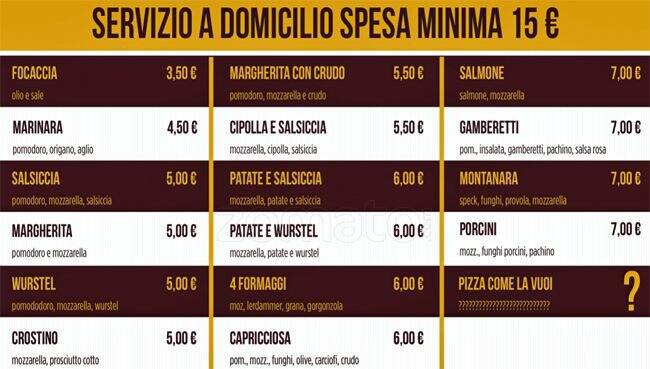Il Forno delle Delizie Menu, Menu for Il Forno delle Delizie, Laurentina,  Roma