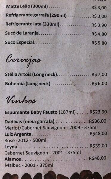 Otto Café cardápio