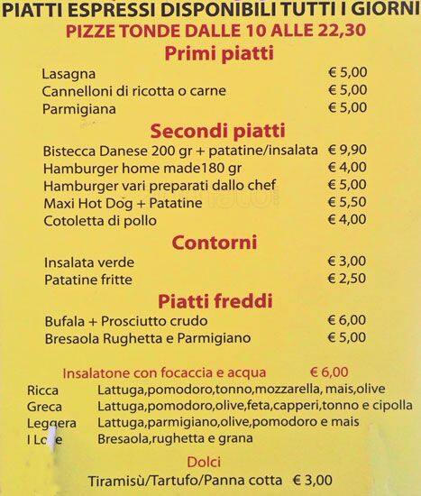 Menu di I Love Pizza 