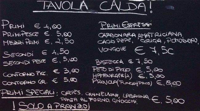 Menu di Pizzeria da ciccillo Roma 