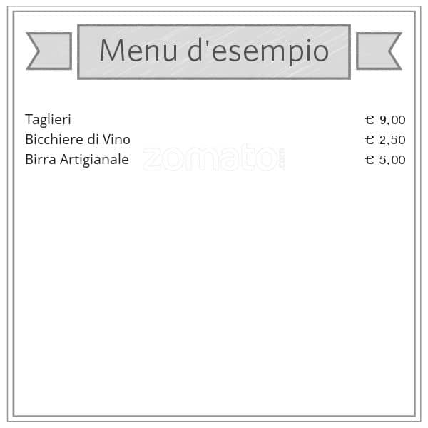 Menu di Tastevere 