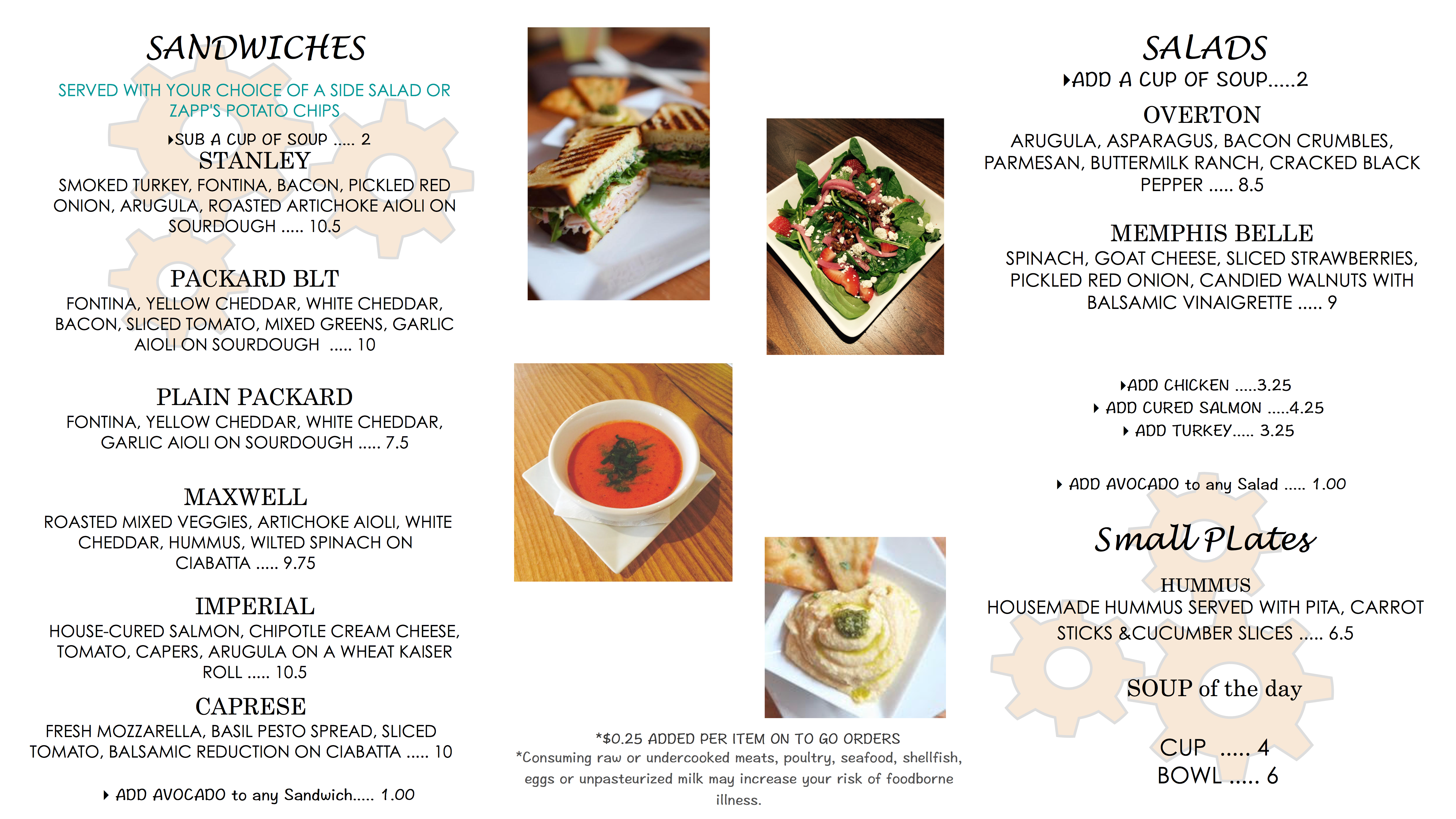 Tamp & Tap Triad Menu, Menu for Tamp & Tap Triad, Germantown, Memphis