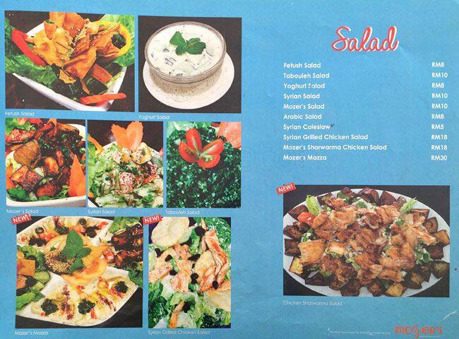 Mozer S Menu Menu For Mozer S Bukit Jelutong Selangor