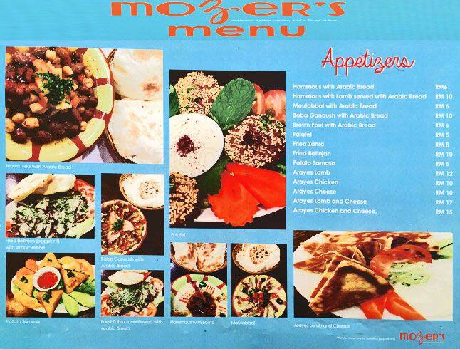 Mozer S Menu Menu For Mozer S Bukit Jelutong Selangor