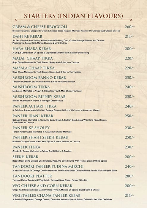 Sharman Jain Sweets menu