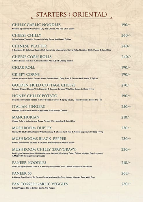 Sharman Jain Sweets menu