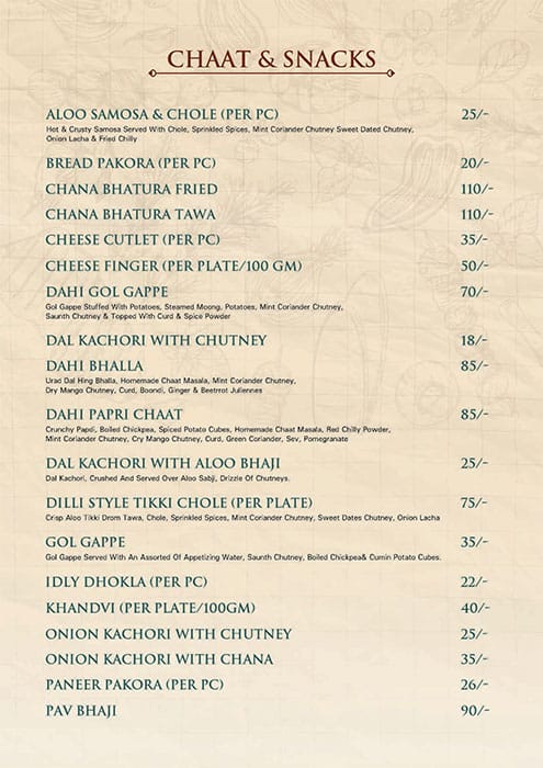 Sharman Jain Sweets menu