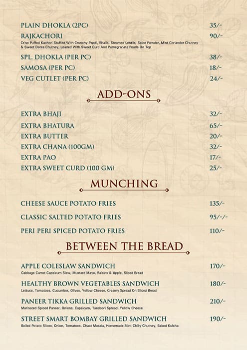 Sharman Jain Sweets menu
