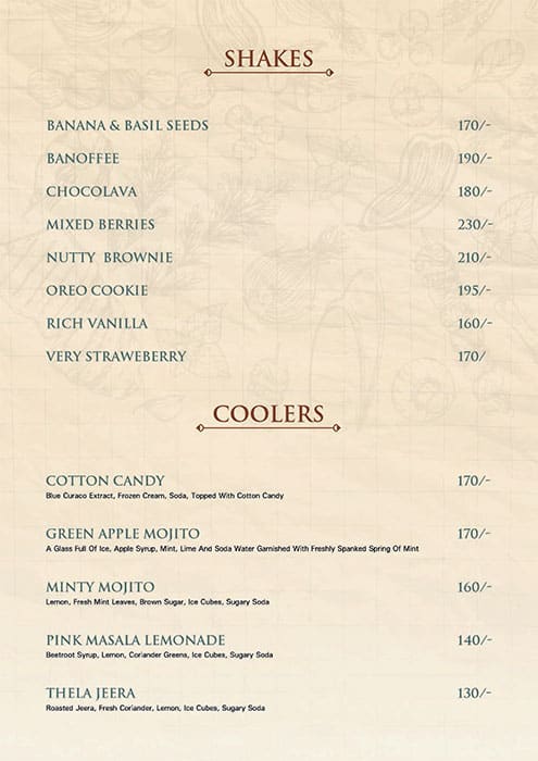 Sharman Jain Sweets menu