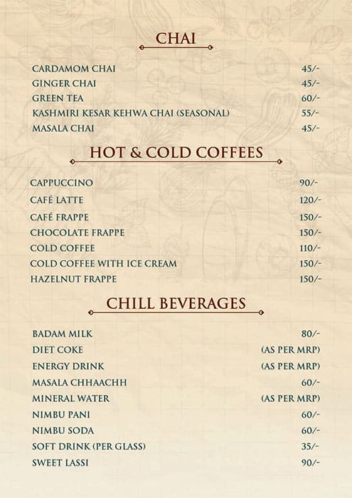 Sharman Jain Sweets menu