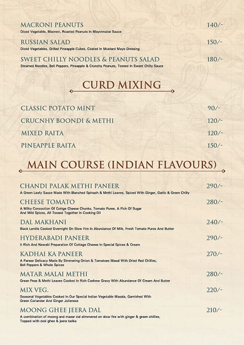 Sharman Jain Sweets menu