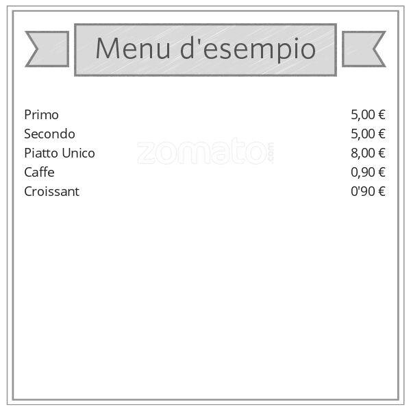 Menu di bar Barletta's Brothers 