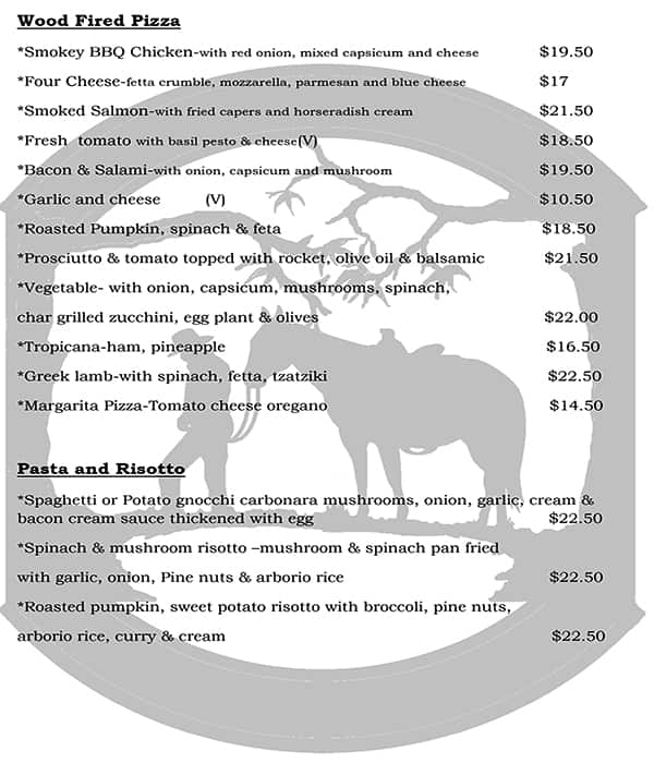 Menu at The Watering Hole Tavern restaurant, Monbulk